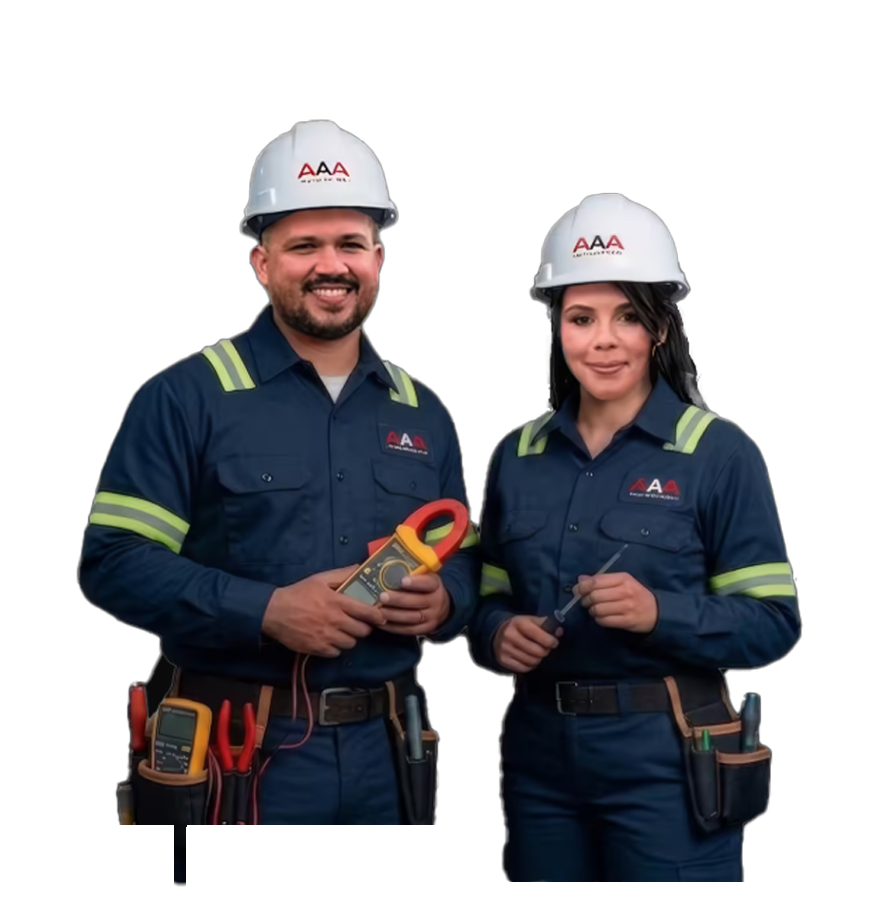 AAA Automation electricians ready for a service call